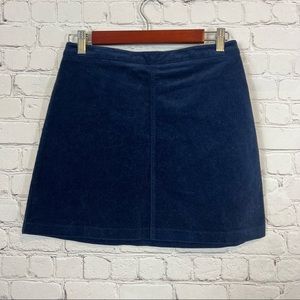Forever 21 Corduroy Deep Blue Skirt size medium